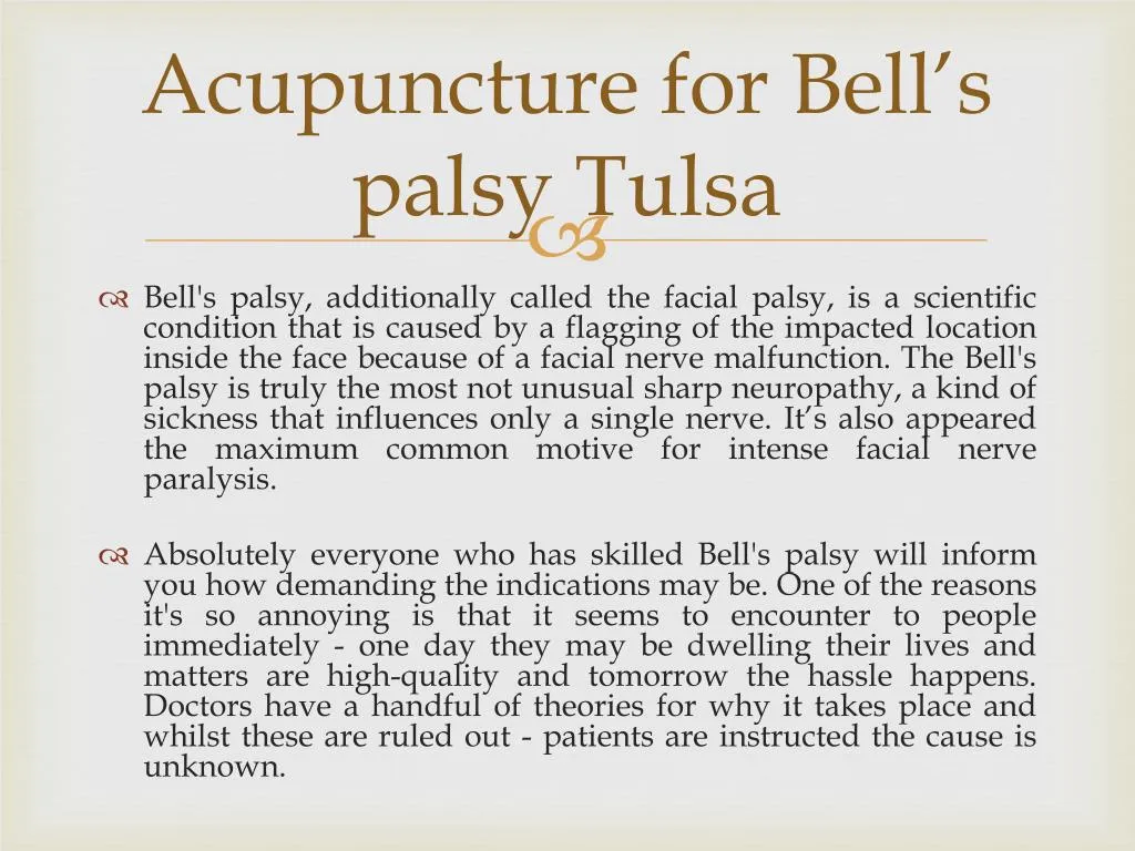acupuncture for bell s palsy tulsa
