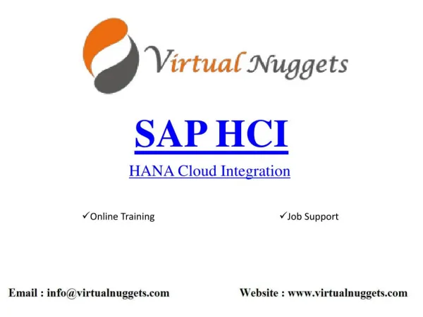 SAP HCI Online Training