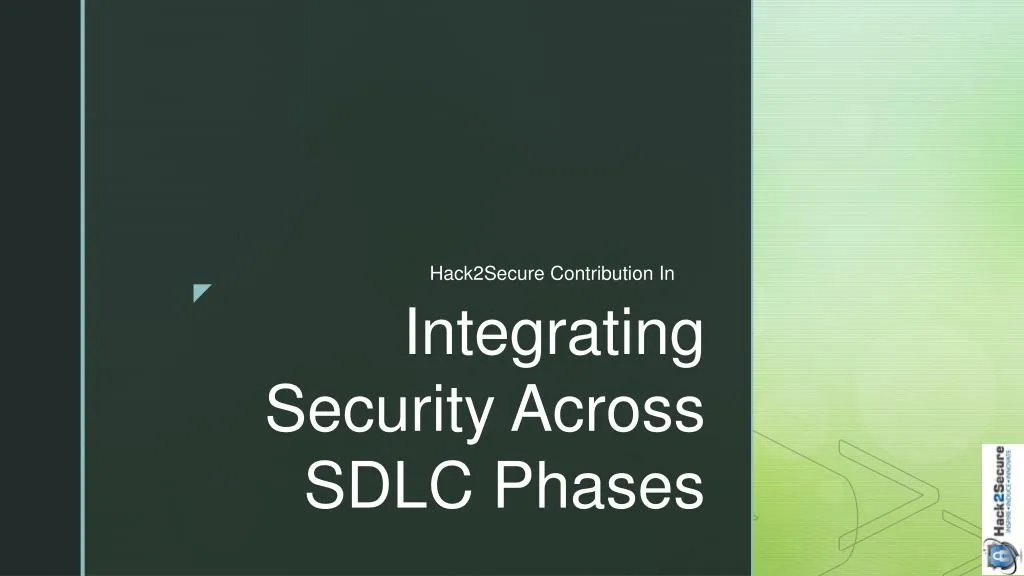 integrating security across sdlc phases