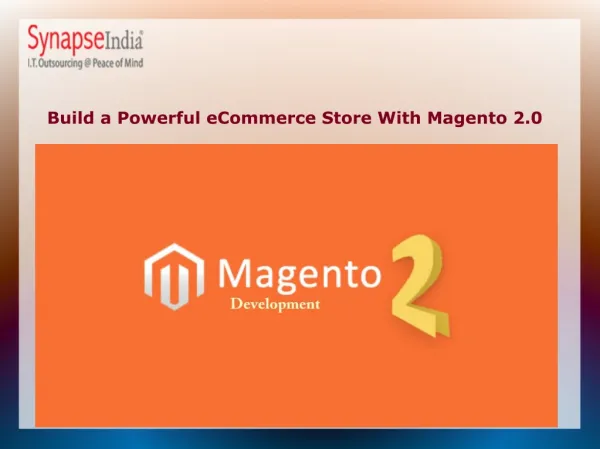 Build a Powerful eCommerce Store With Magento 2.0