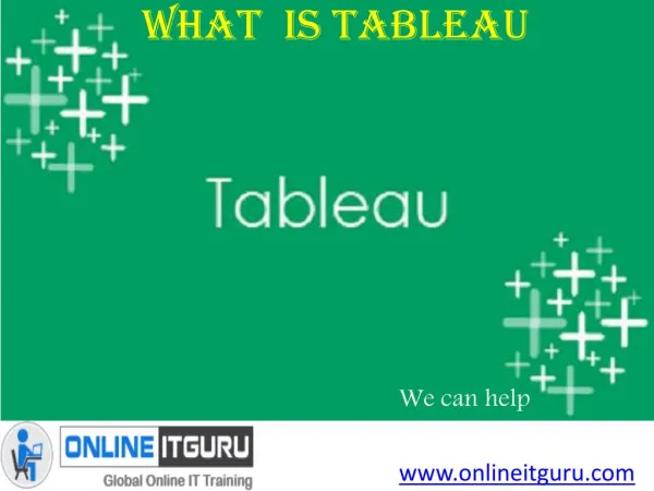 Boost your career with Tableau Online course India