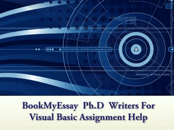 Attain Visual Basic Assignment Help from BME