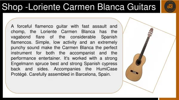 Shop -Loriente Carmen Blanca Guitars at ASN