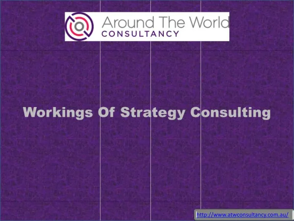 Workings Of Strategy Consulting