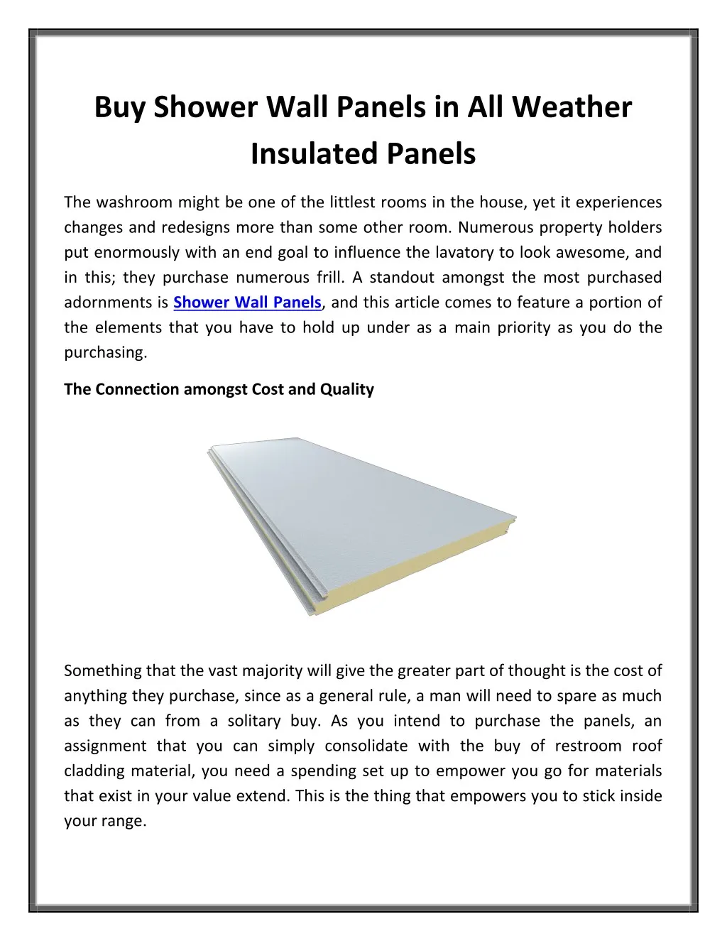 buy shower wall panels in all weather insulated