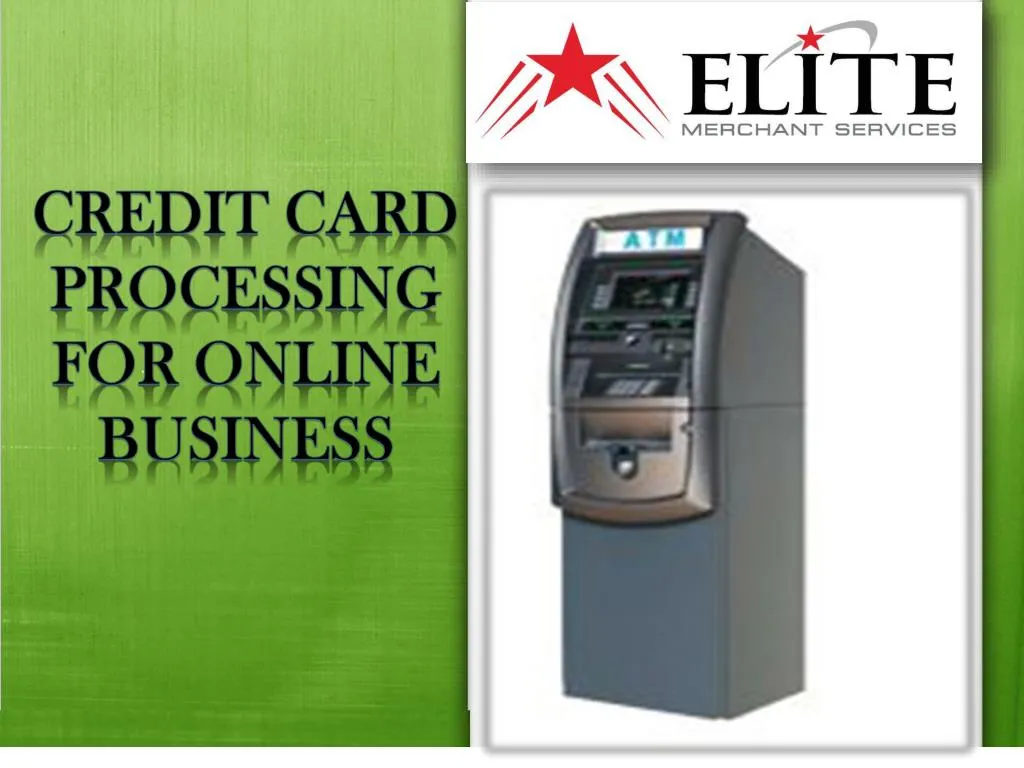 credit card processing for online business