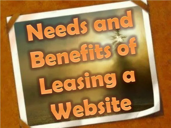Needs and Benefits of Leasing a Website