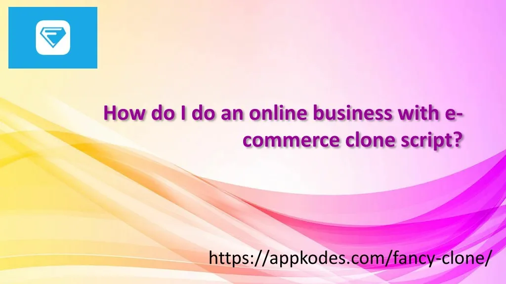 how do i do an online business with e commerce