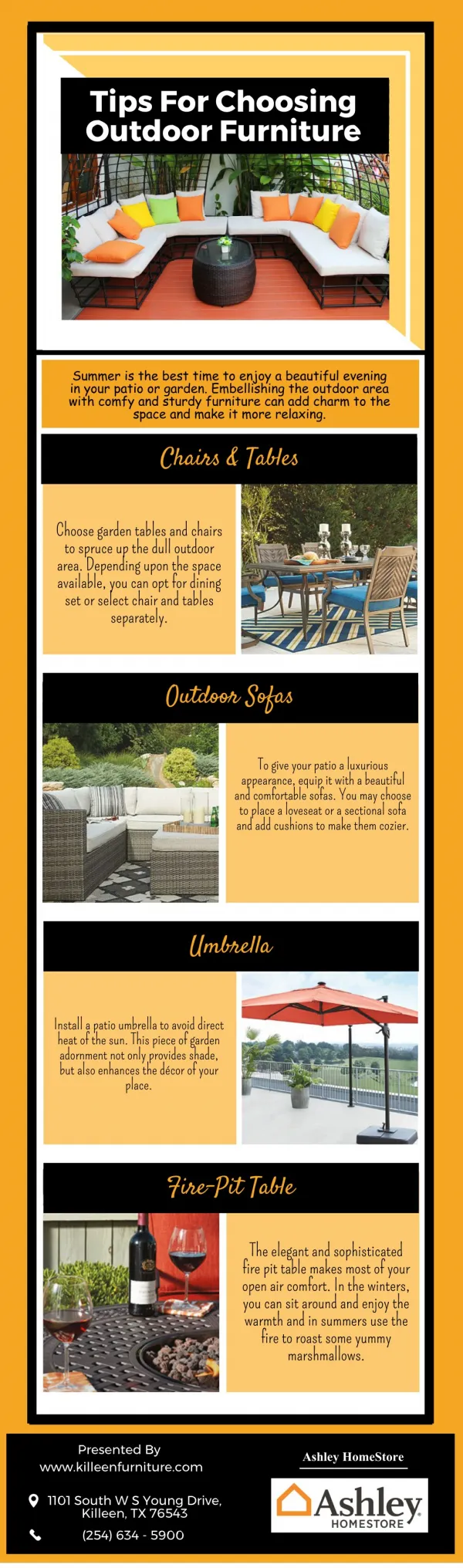 Tips For Choosing Outdoor Furniture