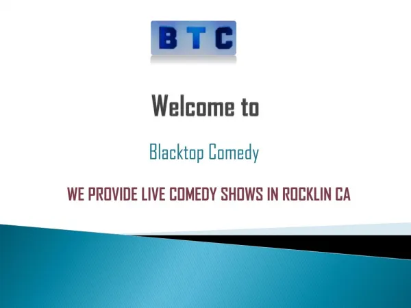 Comedy Tickets Sacramento - Blacktop Comedy