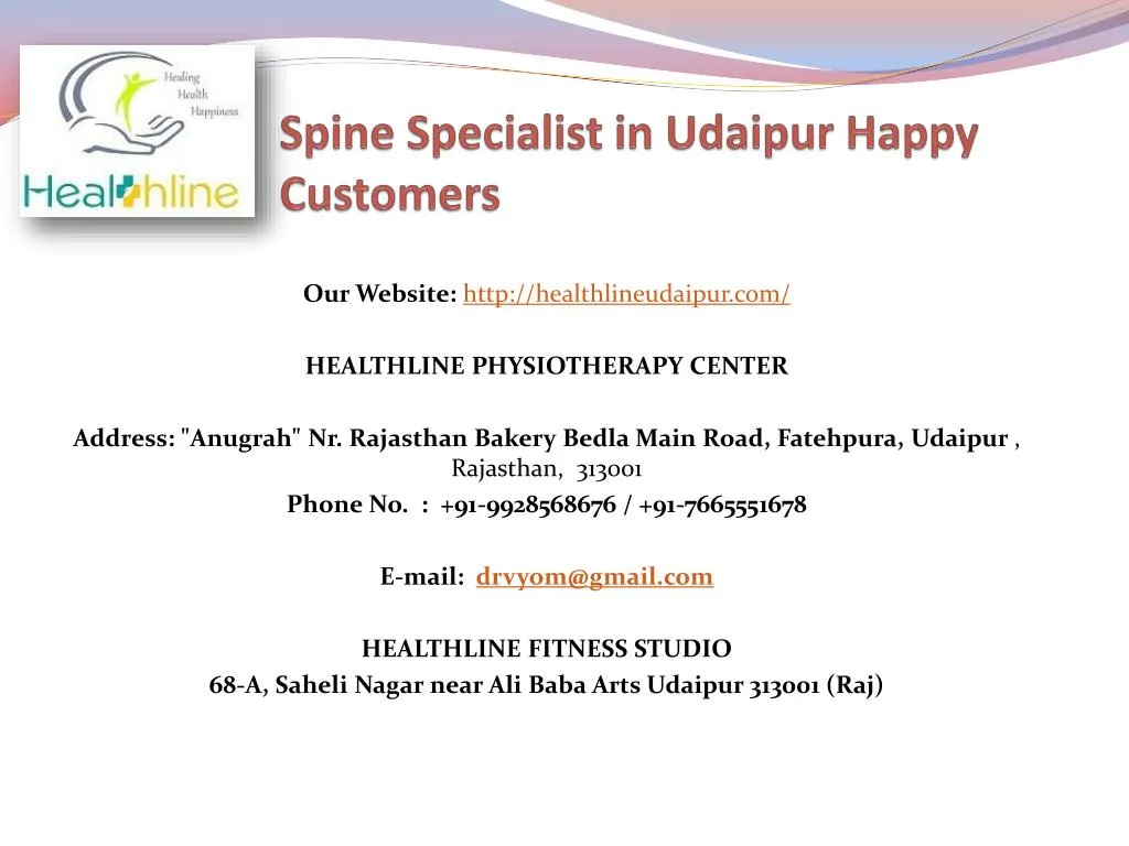 spine specialist in udaipur happy customers