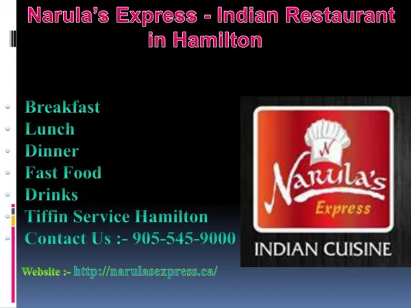 Narulas Express - Indian Restaurant in Hamilton