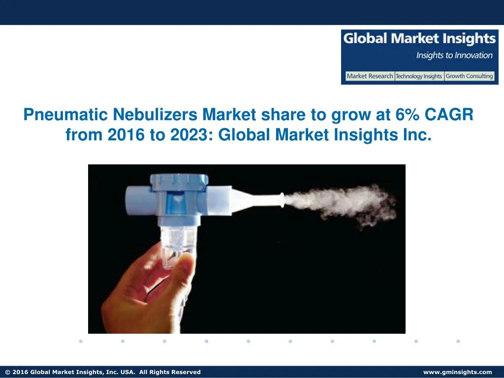 pneumatic nebulizers market share to grow