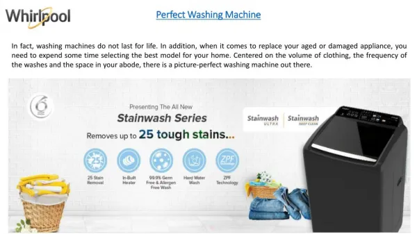 3 Major Considerations to Make While Buying a Washing Machine