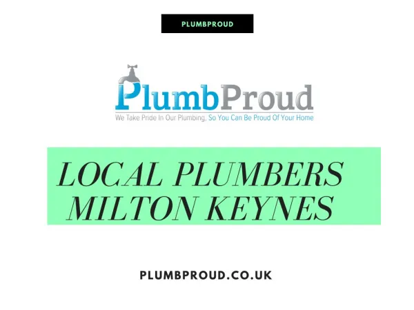 Local Plumbers milton keynes