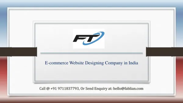 E-commerce website Designing in India