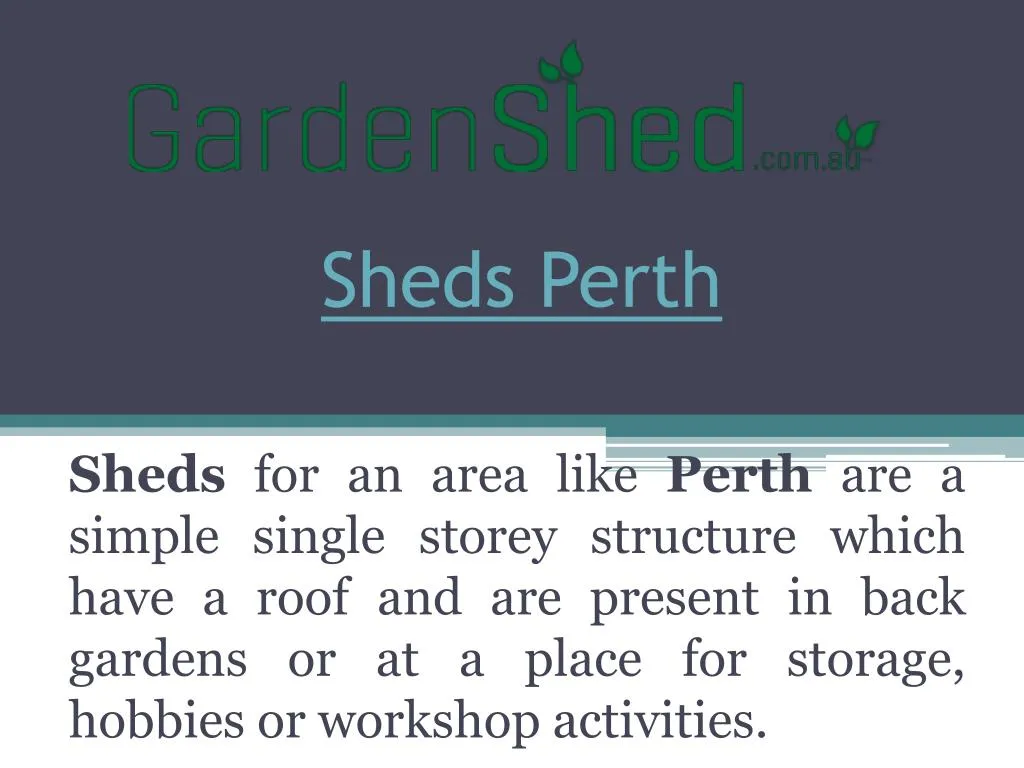 sheds perth