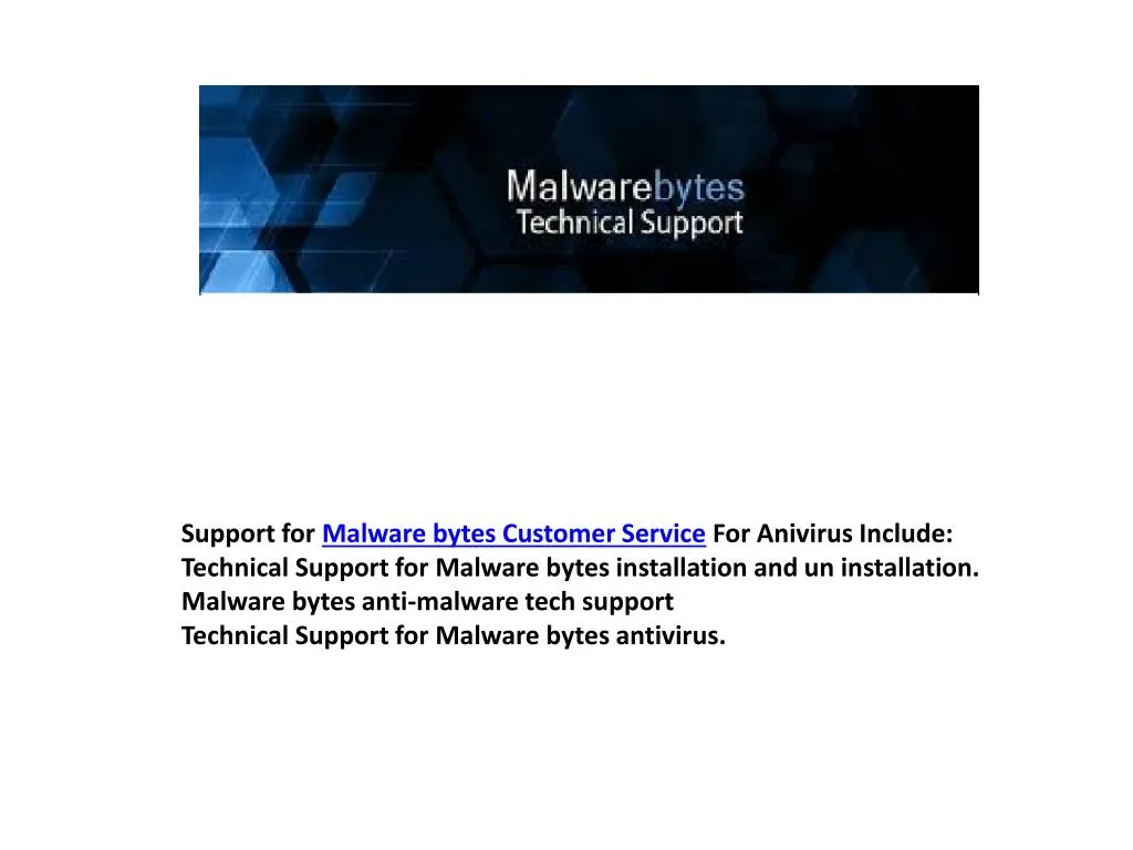 support for malware bytes customer service
