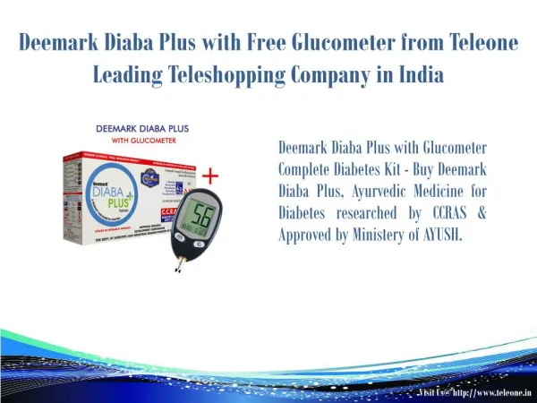 Deemark Diaba Plus with Free Glucometer from Teleone