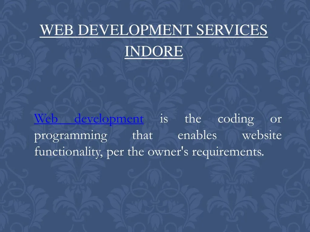 web development services indore