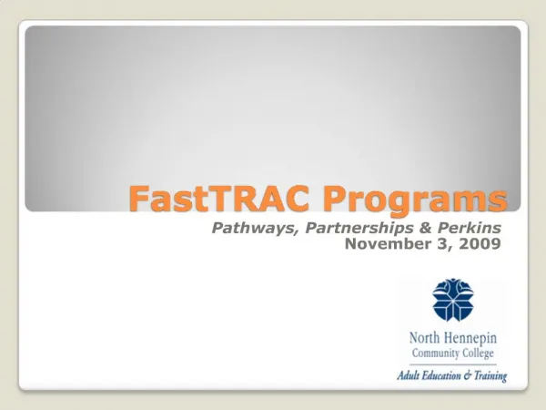 FastTRAC Programs