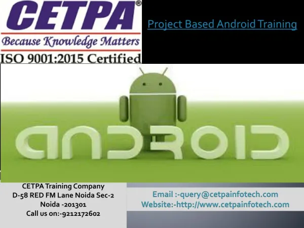 Project based Android training