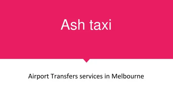 Airport taxi cab service East Melbourne