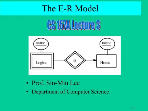 The E-R Model