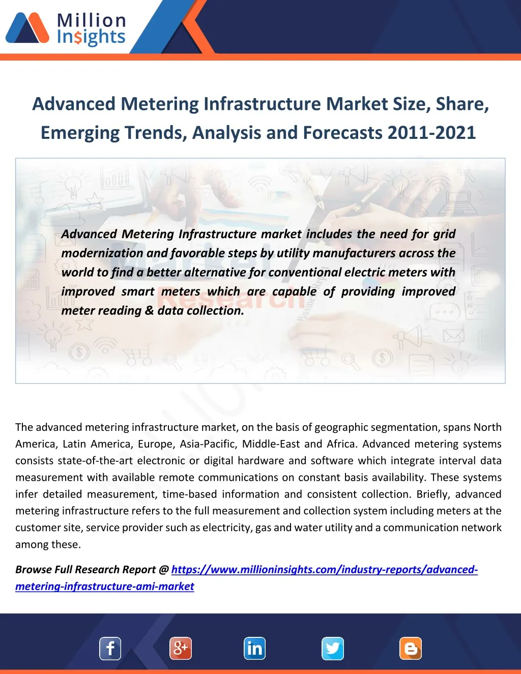 advanced metering infrastructure market size