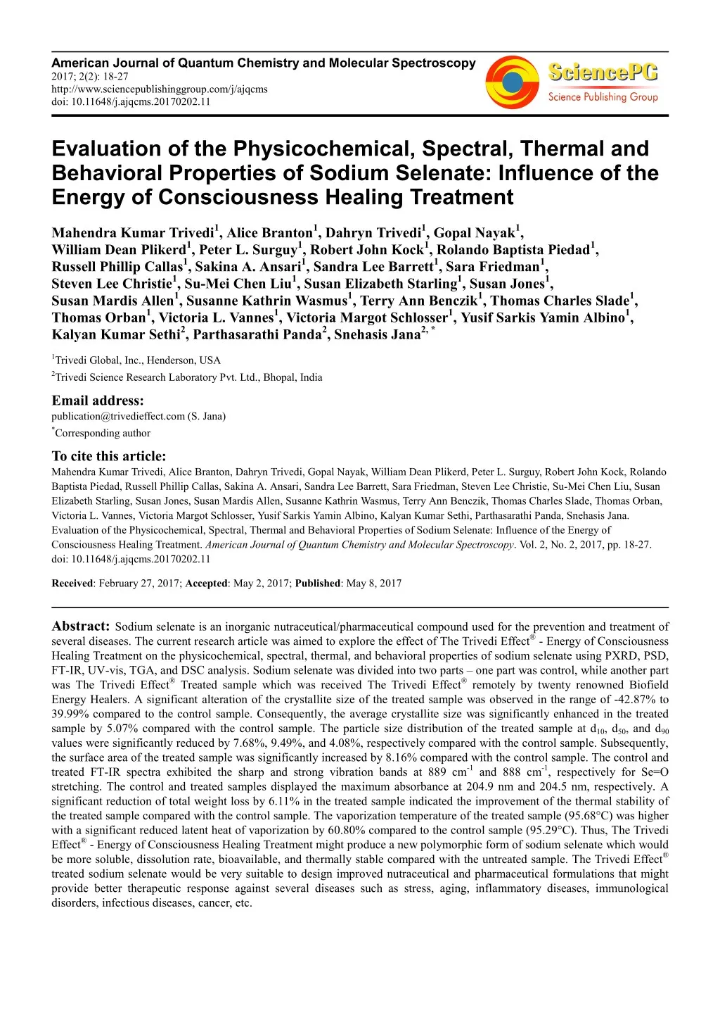 american journal of quantum chemistry