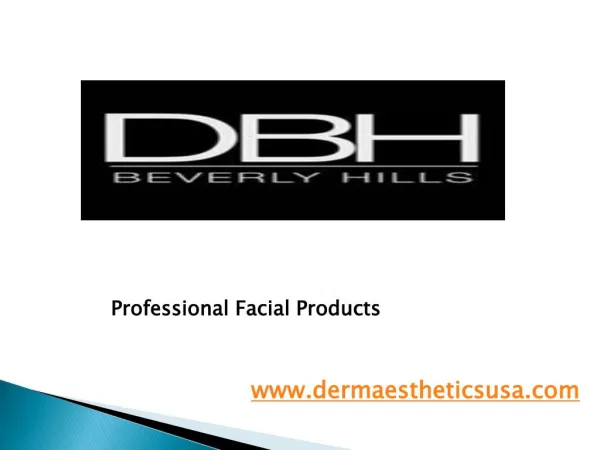 Professional Facial Products - Dermaesthetics.COM