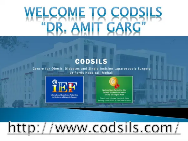 Welcome To Codsils - Dr. Amit Garg
