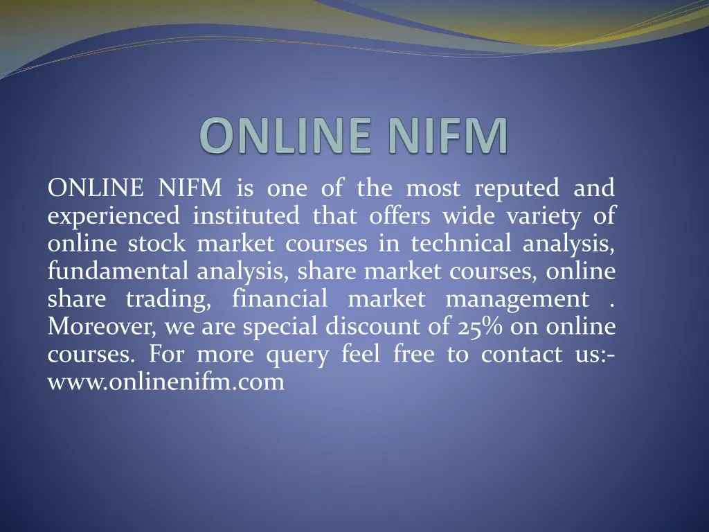online nifm