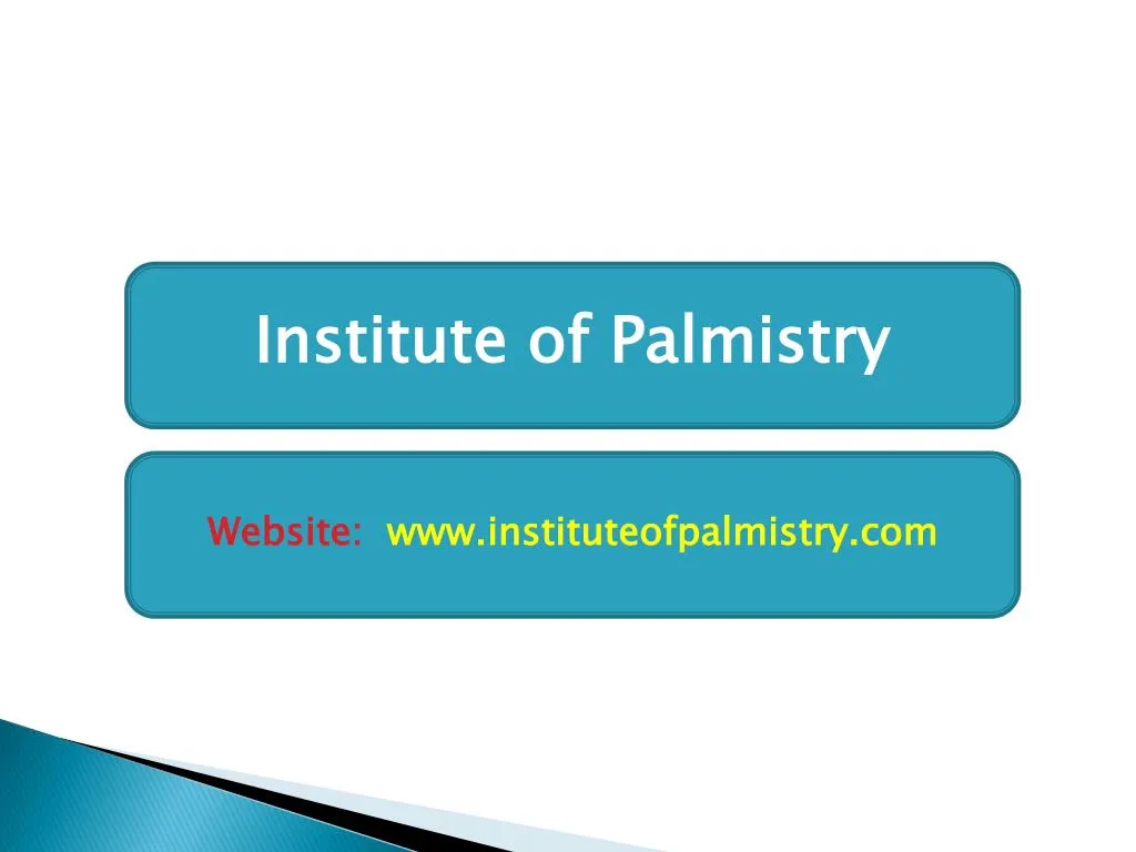 institute of palmistry