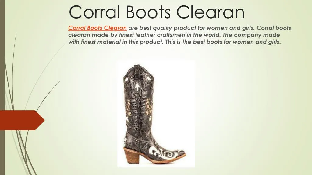 corral boots clearan