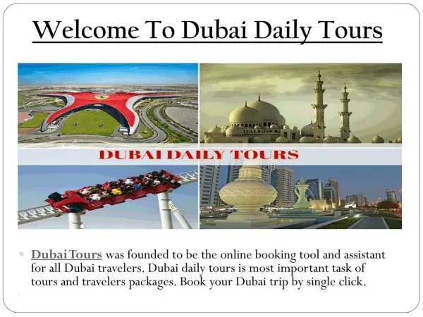 Dubai City Tours Package