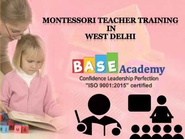 Montessori teacher training in west delhi