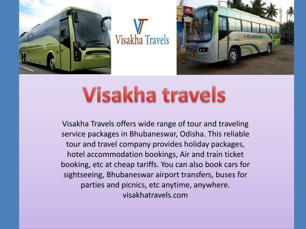 visakha travels offers wide range of tour