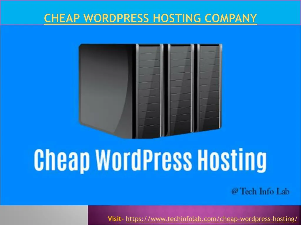 cheap wordpress hosting company