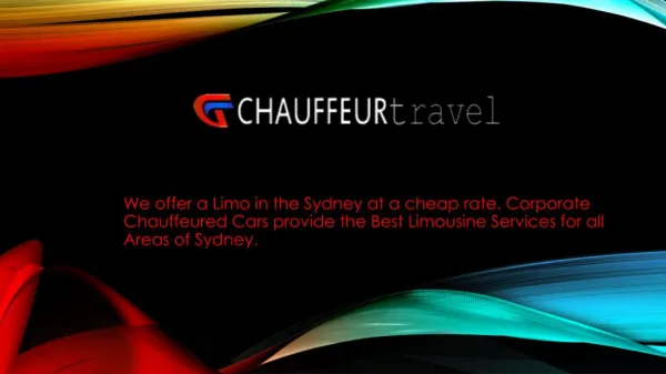 Cheap Limo Hire in Sydney
