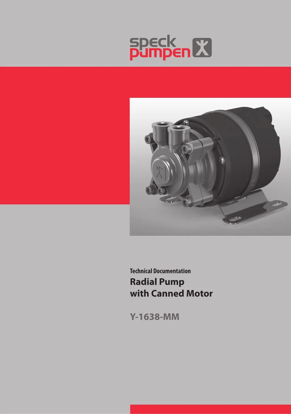 technical documentation radial pump with canned