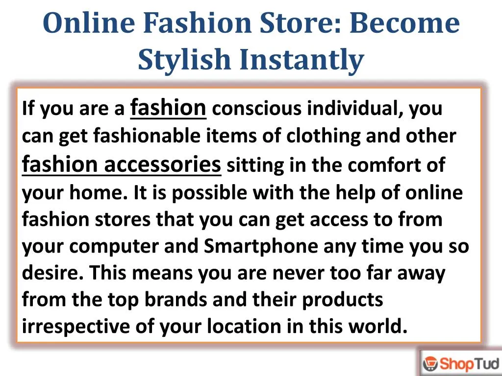 online fashion store become stylish instantly