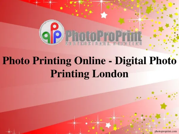 Photo Printing Online - Digital Photo Printing London
