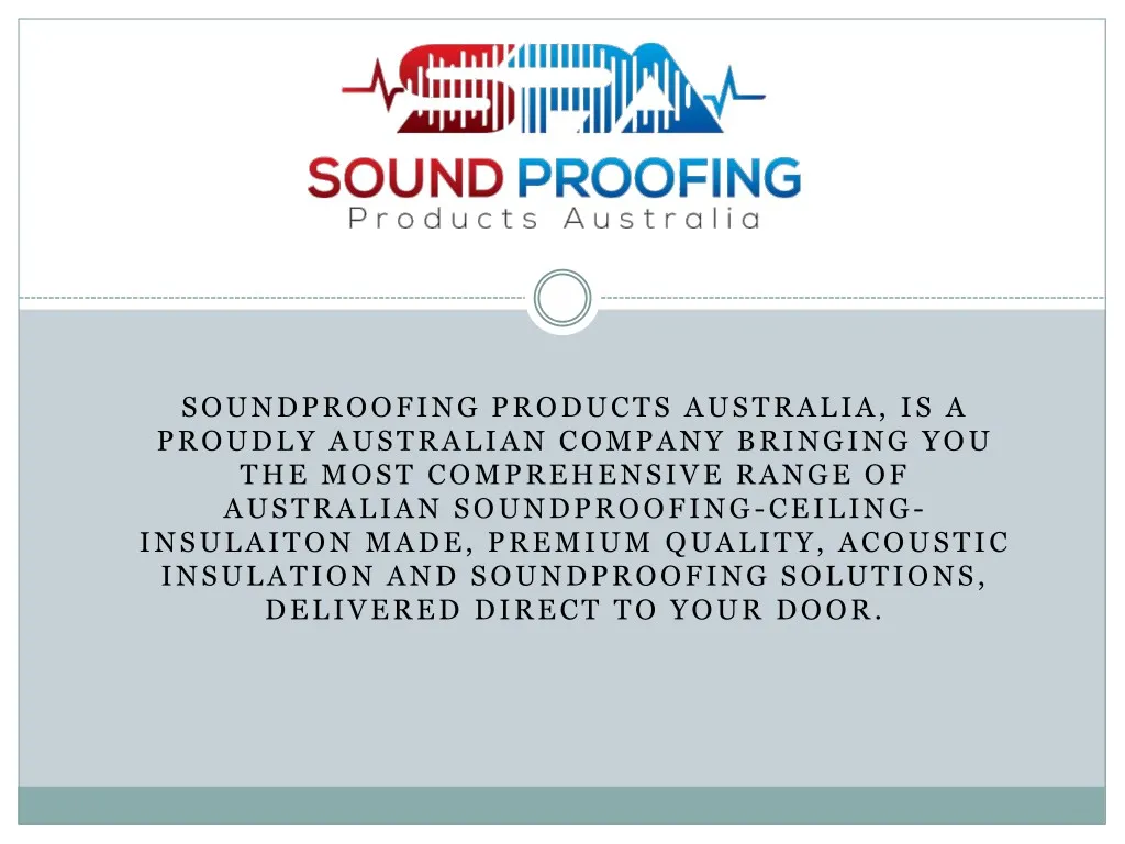 soundproofing products australia is a proudly