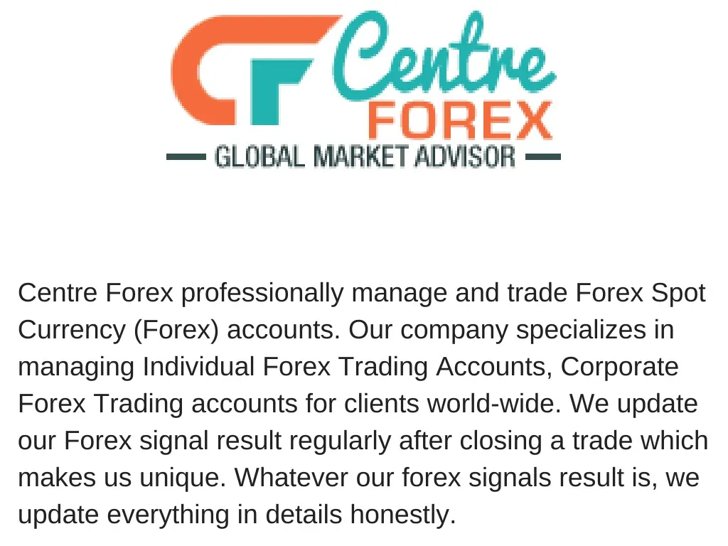 centre forex professionally manage and trade