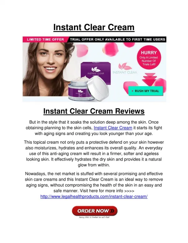 Instant Clear Cream