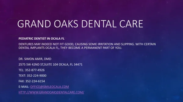 Grand oaks dental care