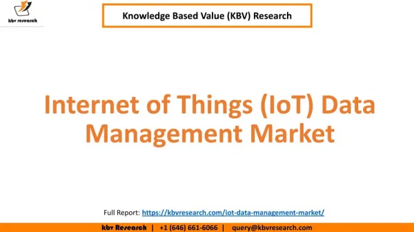 IoT Data Management Market Size
