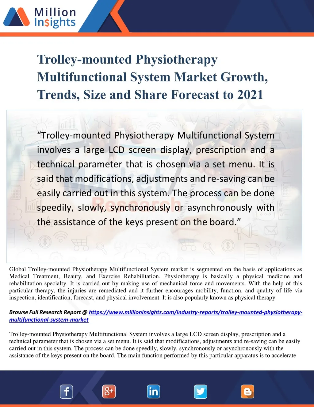 trolley mounted physiotherapy multifunctional