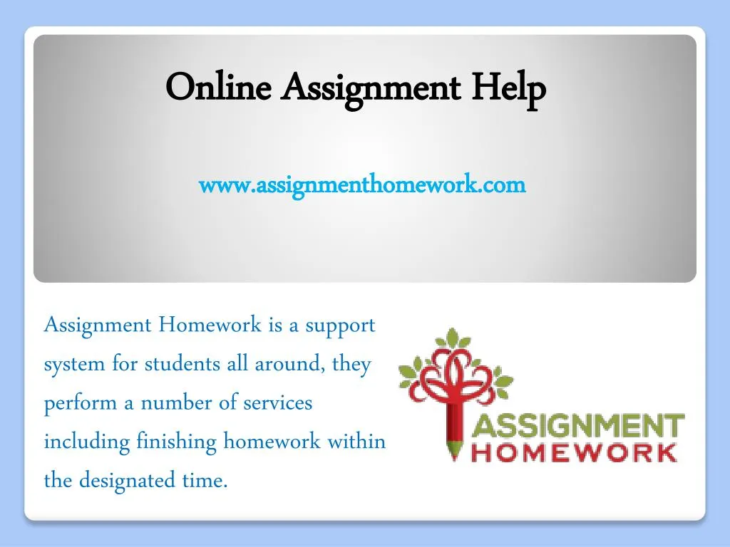 online assignment help